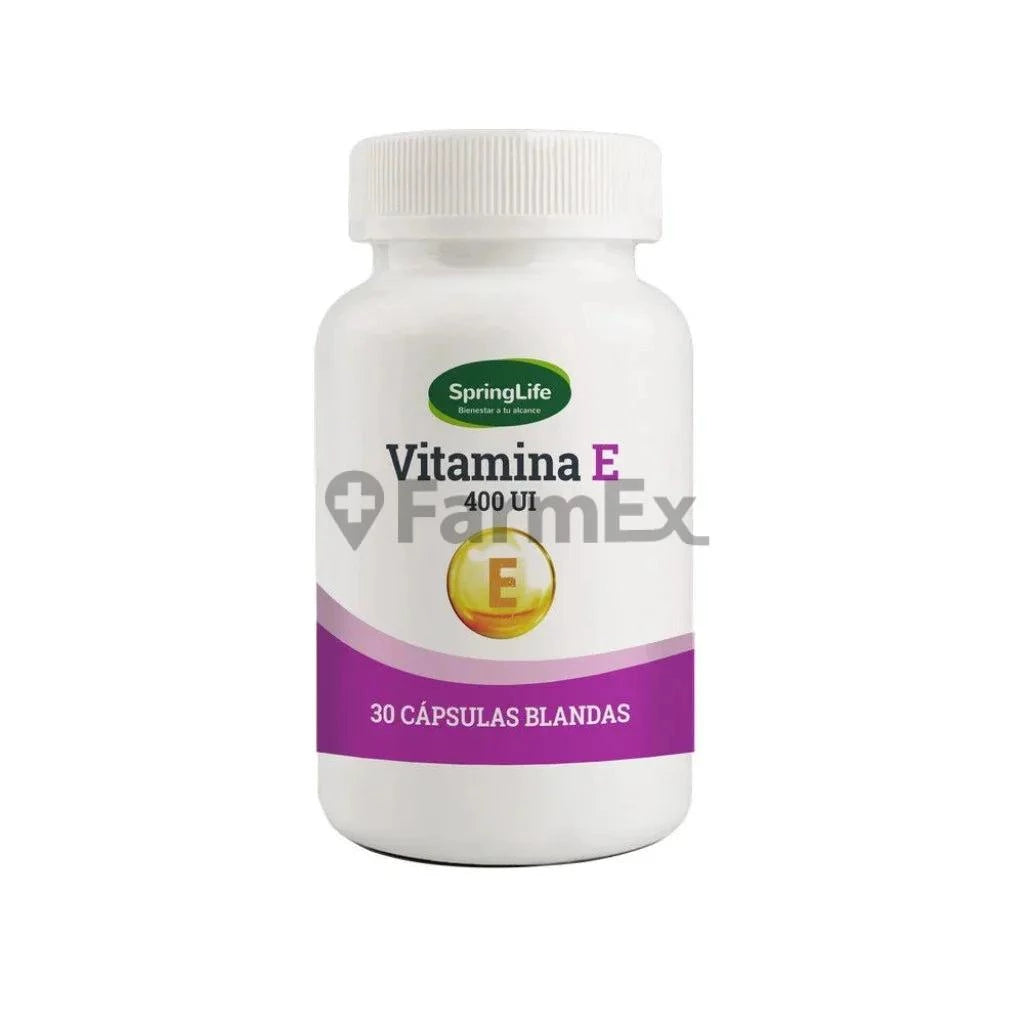 Vitamina E 400 UI x 30 cápsulas SPRINGLIFE
